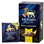 Richard Royal Tea Cardamom, Black Tea in Sachets - 25 Tea Bags