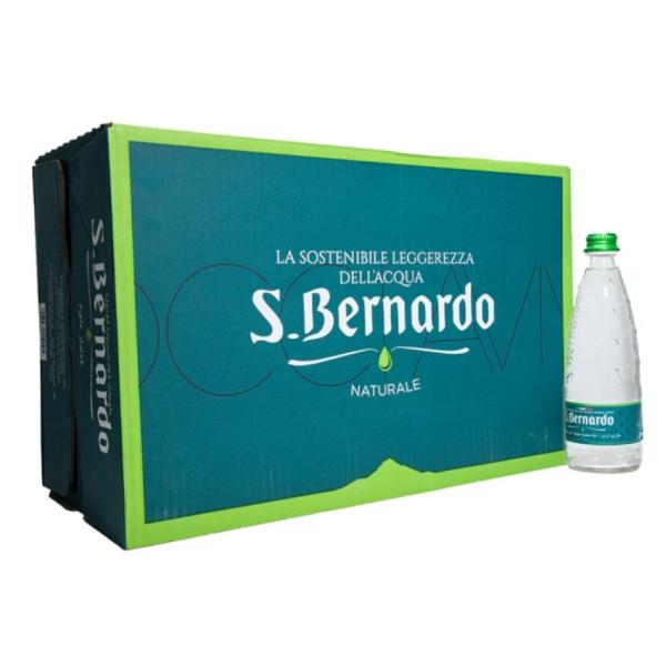 San Bernardo Natural Mineral Water, Glass Bottle - 330 ml x 24