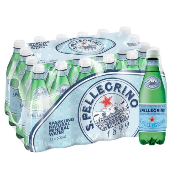 San Pellegrino Sparkling Water, PET Bottle - 500 ml x 24