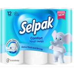 Selpak Comfort Toilet Paper, 2 Ply - 12 Rolls