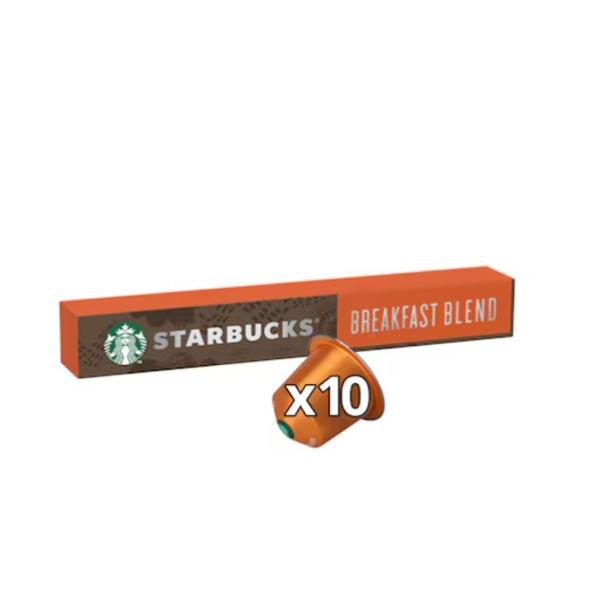 Starbucks Nespresso Coffee Pods, Breakfast Blend - 56g x 10