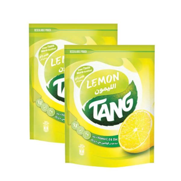 Tang Lemon Flavoured Drinking Powder - 375g (Pack of 2)