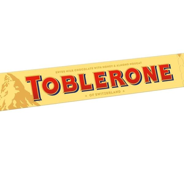 Toblerone Swiss Milk Chocolate Bar with Honey and Almond Nougat - 100g