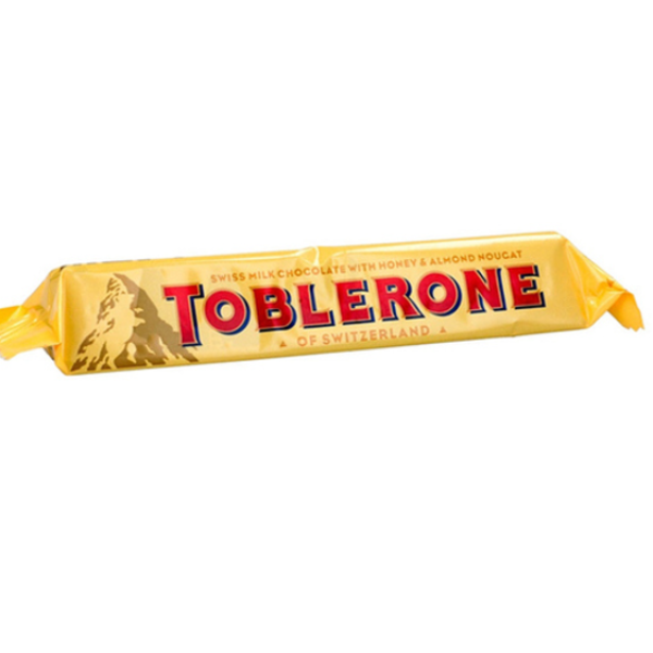 Toblerone Swiss Milk Chocolate Bar with Honey and Almond Nougat - 35g