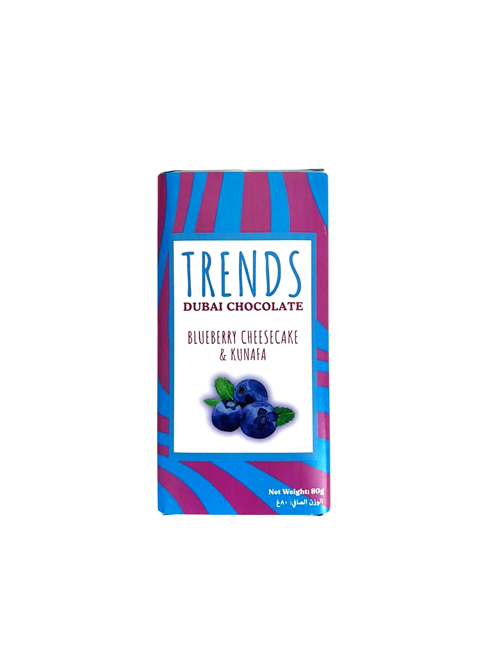 Trends Dubai Chocolate, Blueberry Cheesecake & Kunafa - 80g