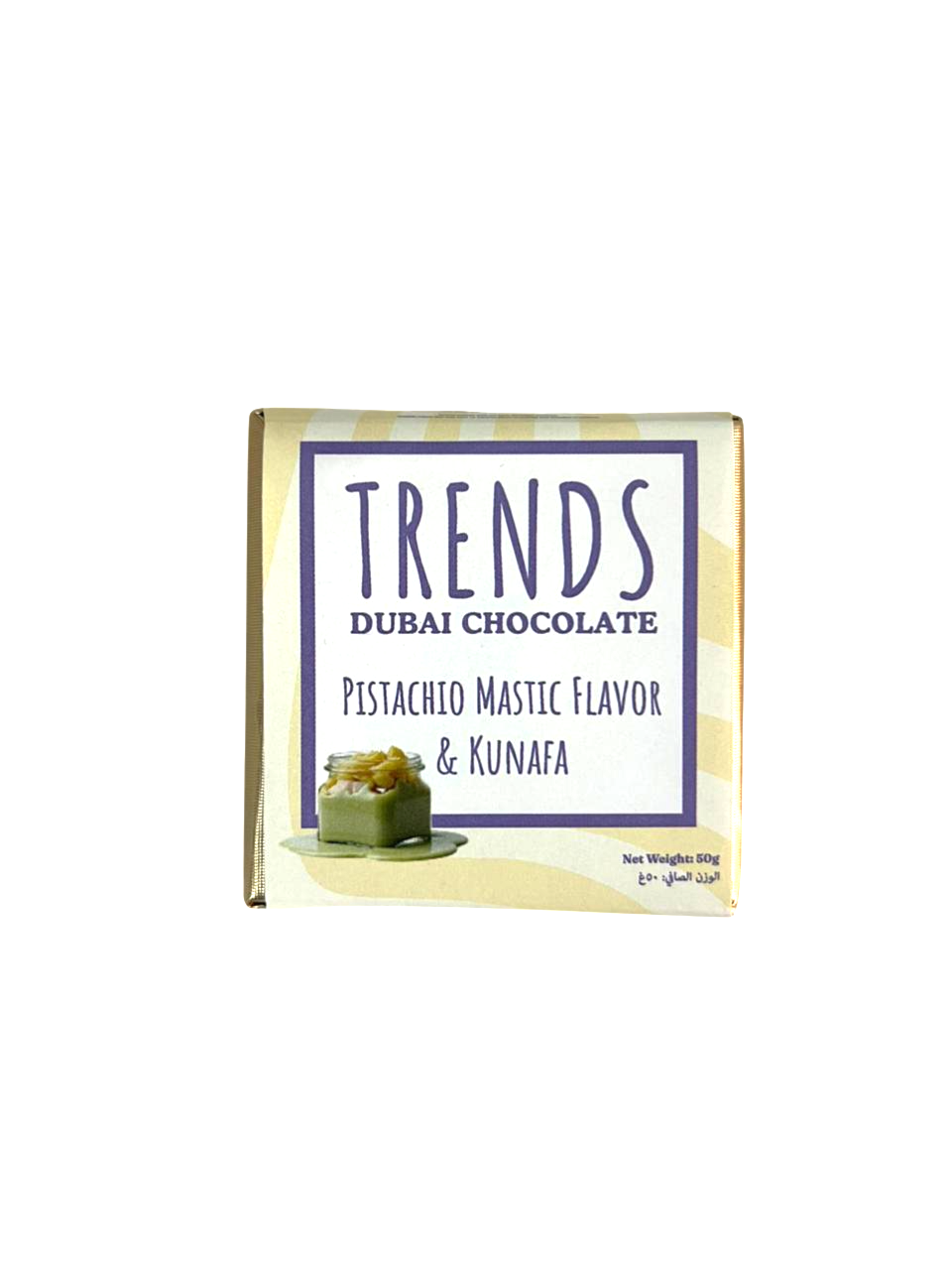 Trends Dubai Chocolate, Mastic Pistachio & Kunafa - 50g