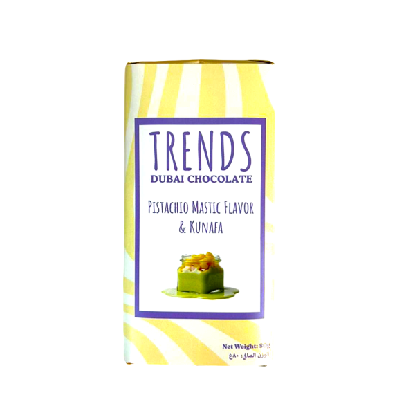 Trends Dubai Chocolate, Mastic Pistachio & Kunafa - 80g