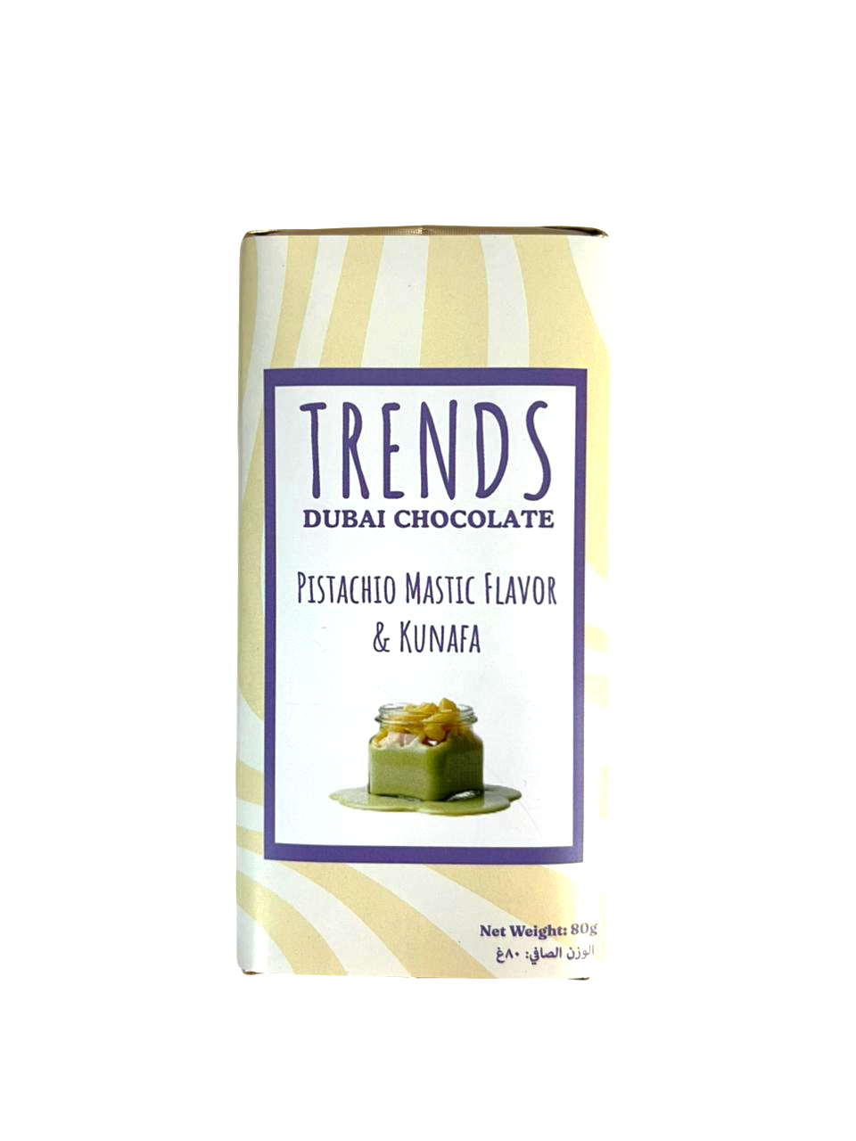 Trends Dubai Chocolate, Mastic Pistachio & Kunafa - 80g