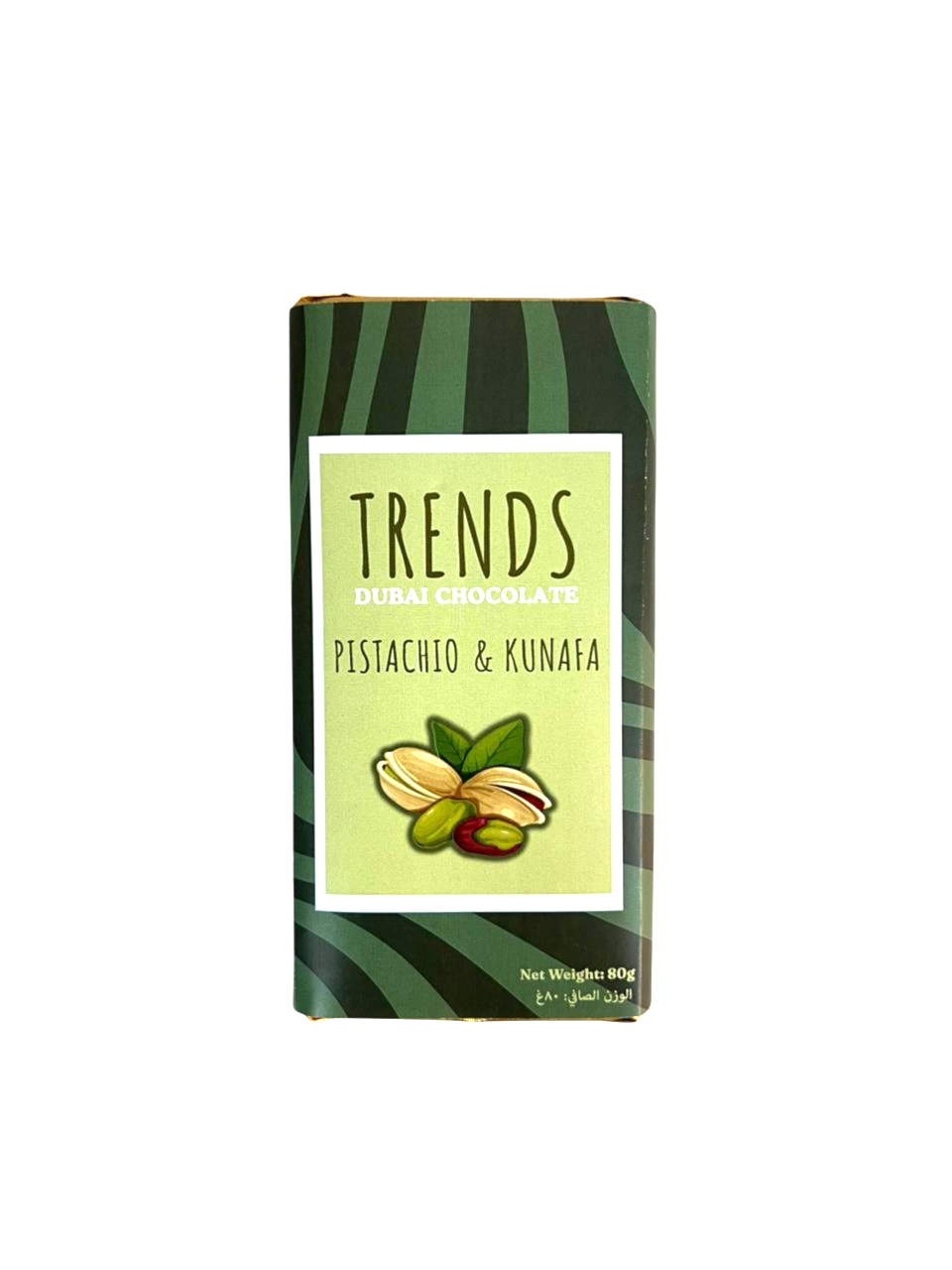 Trends Dubai Chocolate, Pistachio & Kunafa - 80g