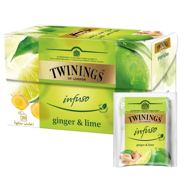 Twinings Ginger & Lime Tea - 20 Bags