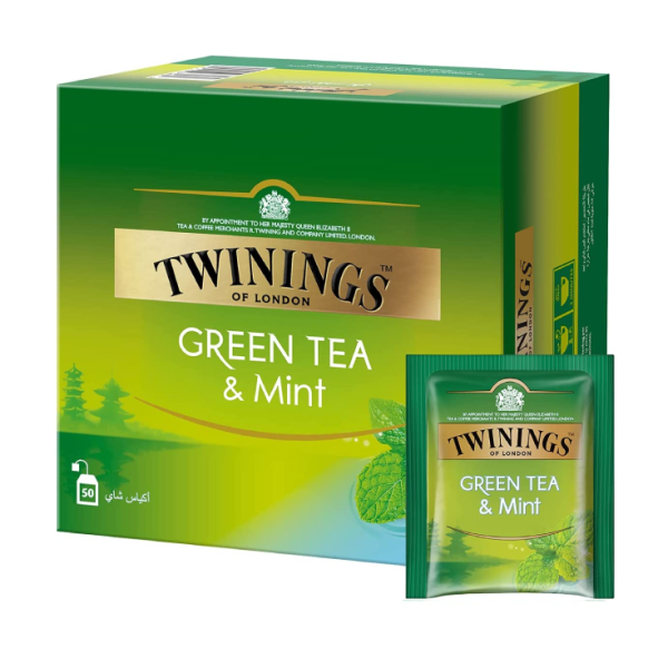 Twinings Pure Green Tea Mint - 50 Bags