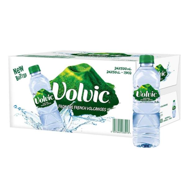 Volvic Natural Spring Water - 500 ml x 24