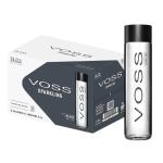 Voss Sparkling Water, Glass bottle - 375 ml x 24