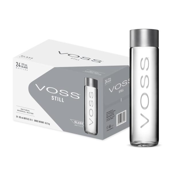 Voss Still Water, Glass Bottle - 375 ml x 24
