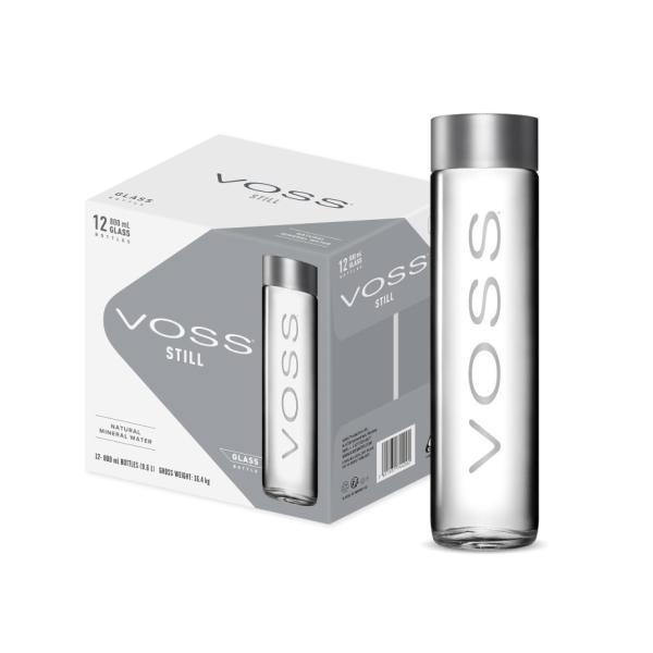 Voss Still Water, Glass bottle - 800 ml x 12