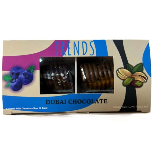 Trends Dubai Chocolate, Pistachio Kunafa & Blueberry Cheesecake Kunafa - 80g (2x40g)