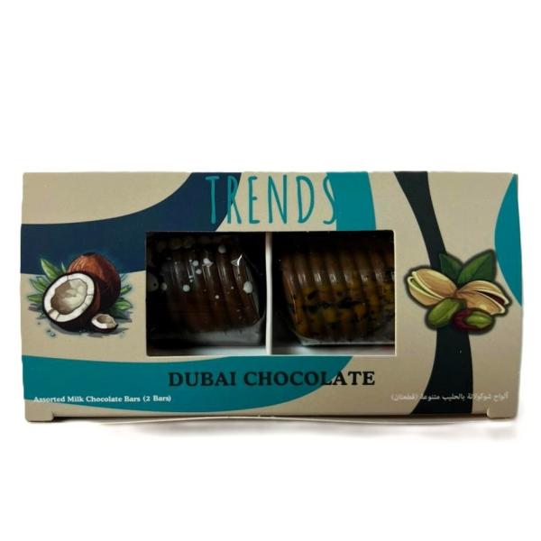 Trends Dubai Chocolate, Pistachio Kunafa & Coconut Kunafa - 80g (2x40g)
