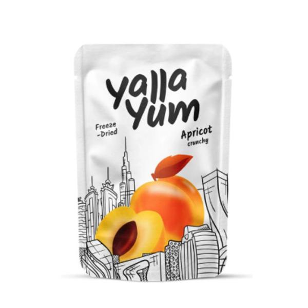 YallaYum Freeze-Dried Crunchy Apricot, Pouch 40g
