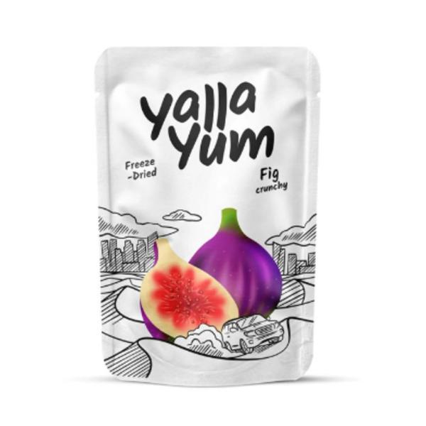 YallaYum Freeze-Dried Crunchy Fig, Pouch 50g