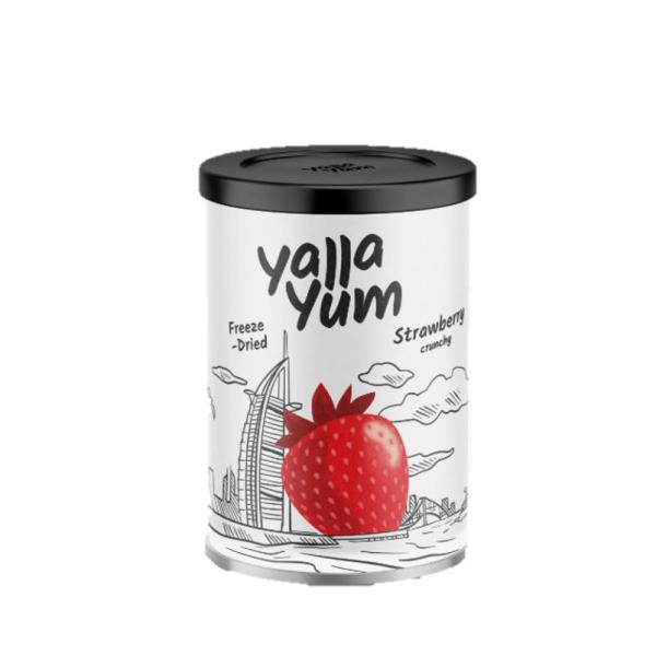 YallaYum Freeze-Dried Crunchy Strawberry, Can 35g