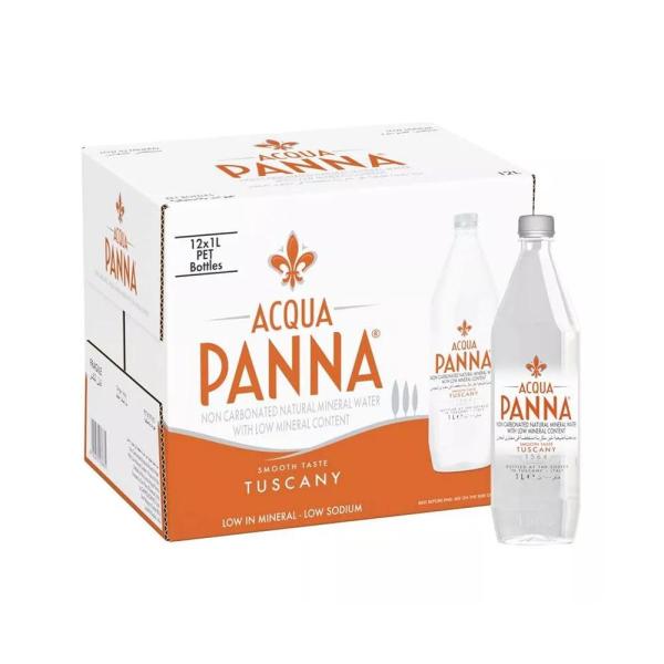 Acqua Panna Mineral Water, Plastic Bottles - 1 Liter