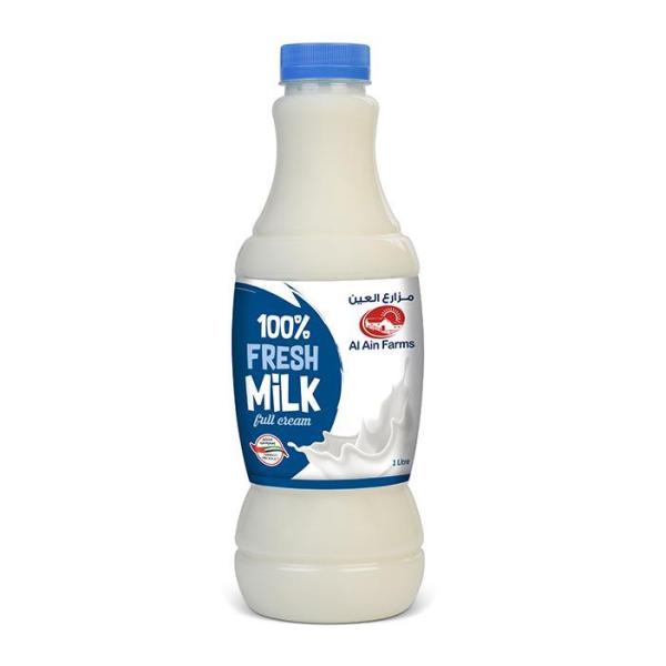 Al Ain Farms Fresh Milk, Full Cream - 1 Liter