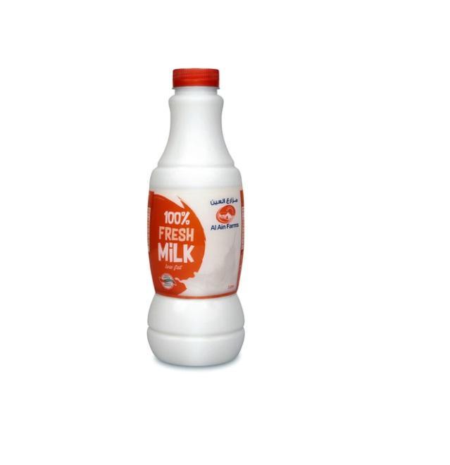 Al Ain Farms Fresh Milk, Low Fat - 1 Liter