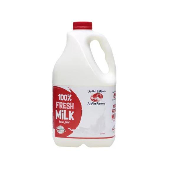 Al Ain Farms Fresh Milk, Low Fat - 2 Liter