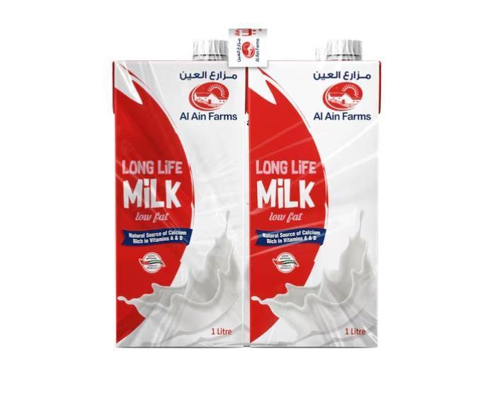 Al Ain Farms UHT Milk Low Fat - 1 Liter