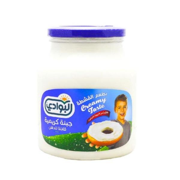 Al Bawadi Cream Cheese Spread (Cream), Glass Bottle - 950g