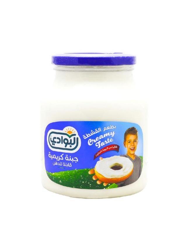 Al Bawadi Cream Cheese Spread (Cream), Glass Bottle - 950g