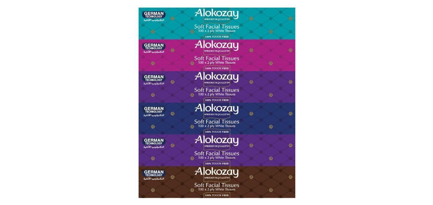 Alokozay Facial Tissue, 2 Ply - 100 Sheets