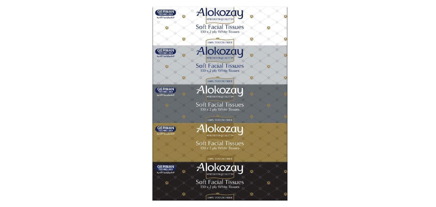 Alokozay Facial Tissue, 2 Ply - 130 Sheets