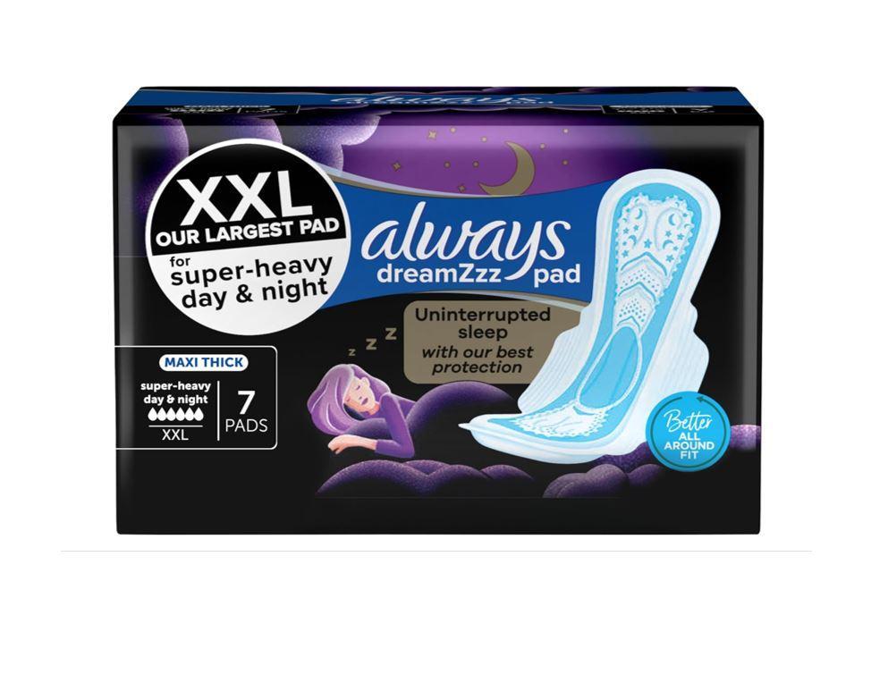 Always Dreamzz Pad Clean & Dry Maxi Thick Night Long with Wings 7 pcs