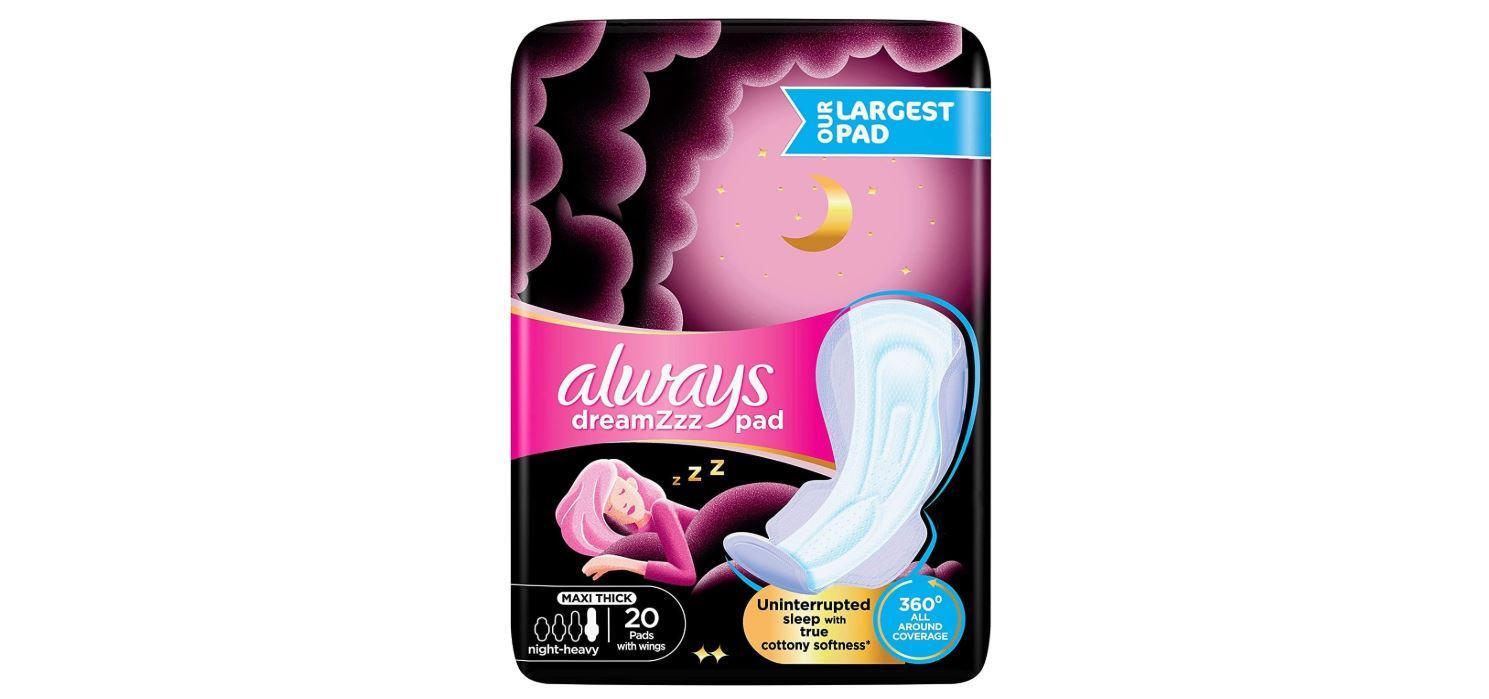 Always Pads Maxi Thick Cotton Soft Super Heavy Night 20 Sanitary Pads