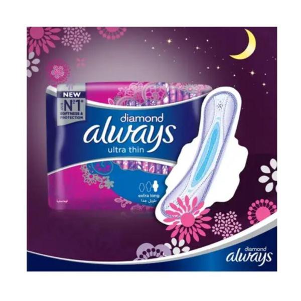 Always Ultra Diamond Pad, 12 ct