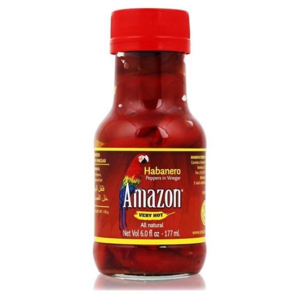 Amazon Habanero Peppers in Vinegar - 177 ml