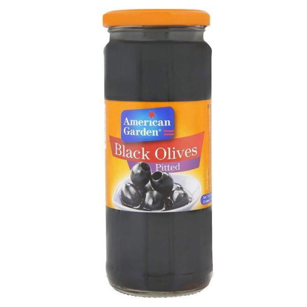 American Garden Olives , Black Pitted - 450g