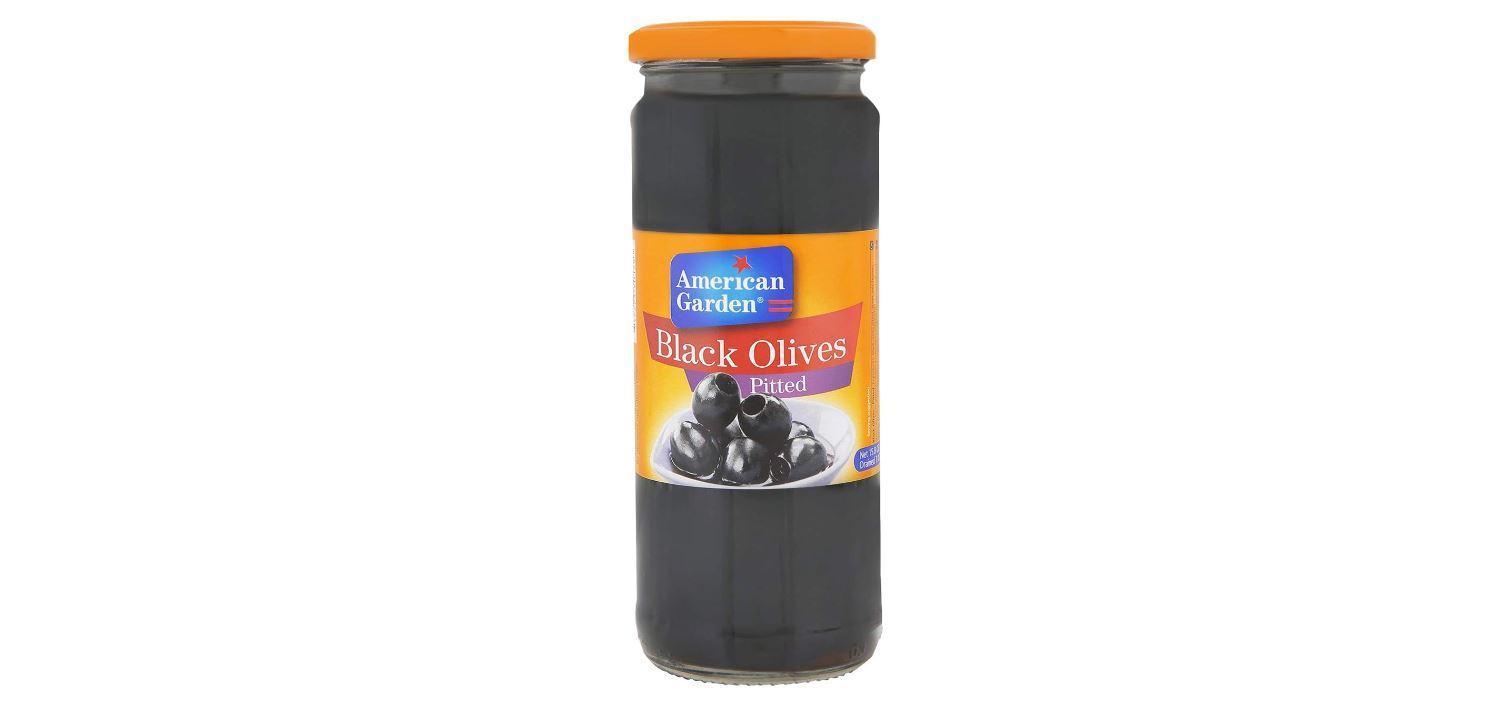 American Garden Olives , Black Pitted - 450g