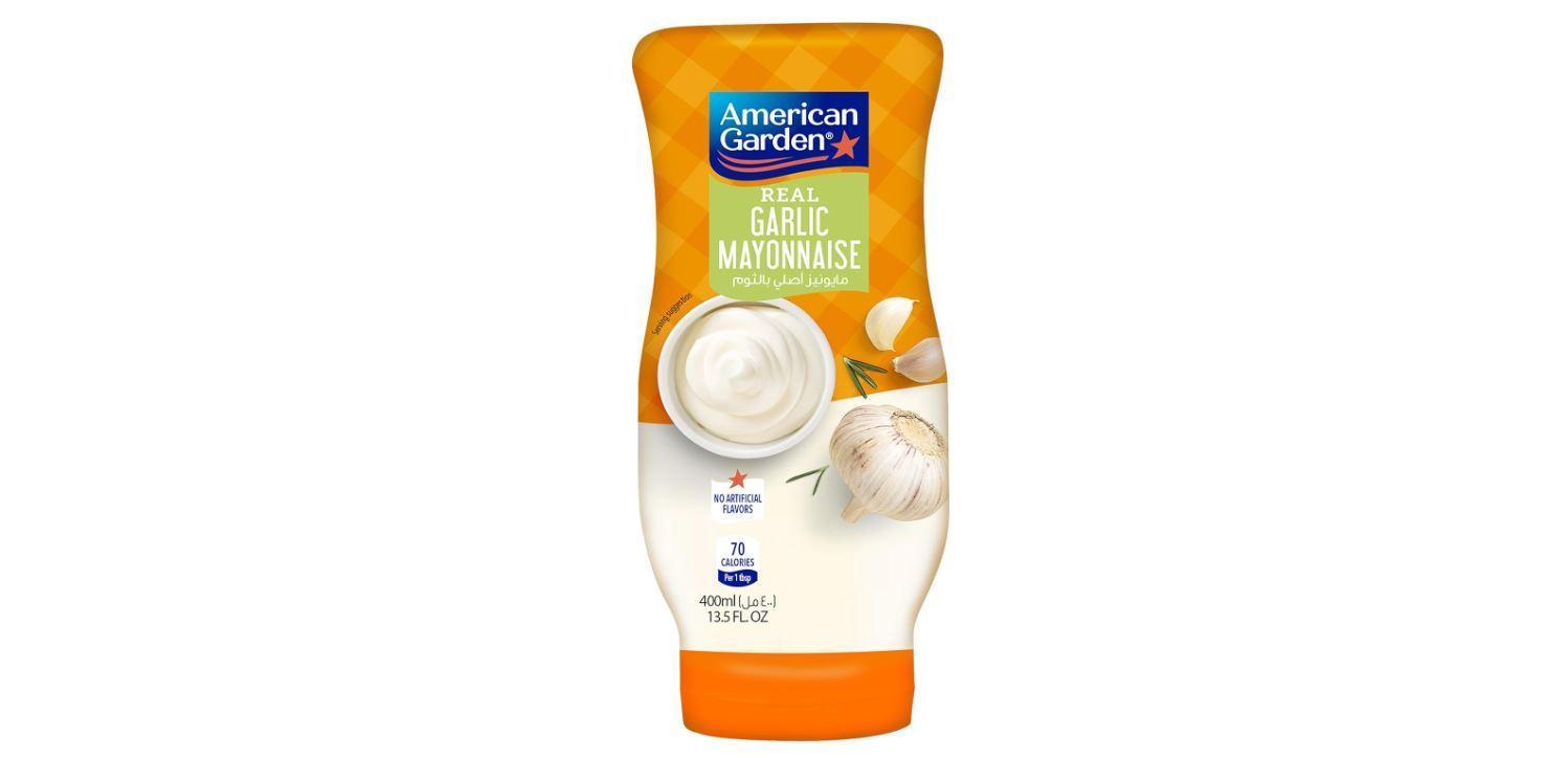 American Garden Squeeze Mayonnaise, Garlic - 13.05 oz