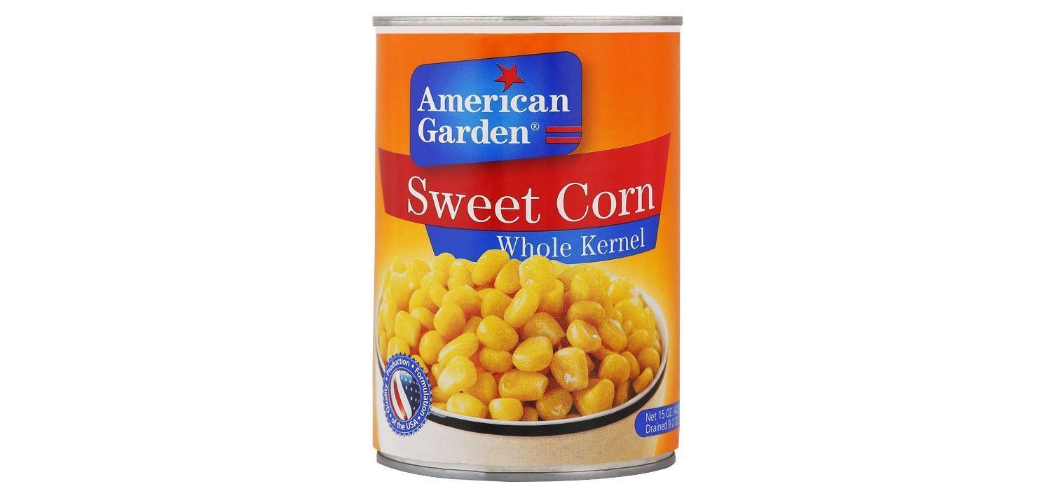 American Garden Whole Kernel Corn, Easy Open Lid - 15 oz