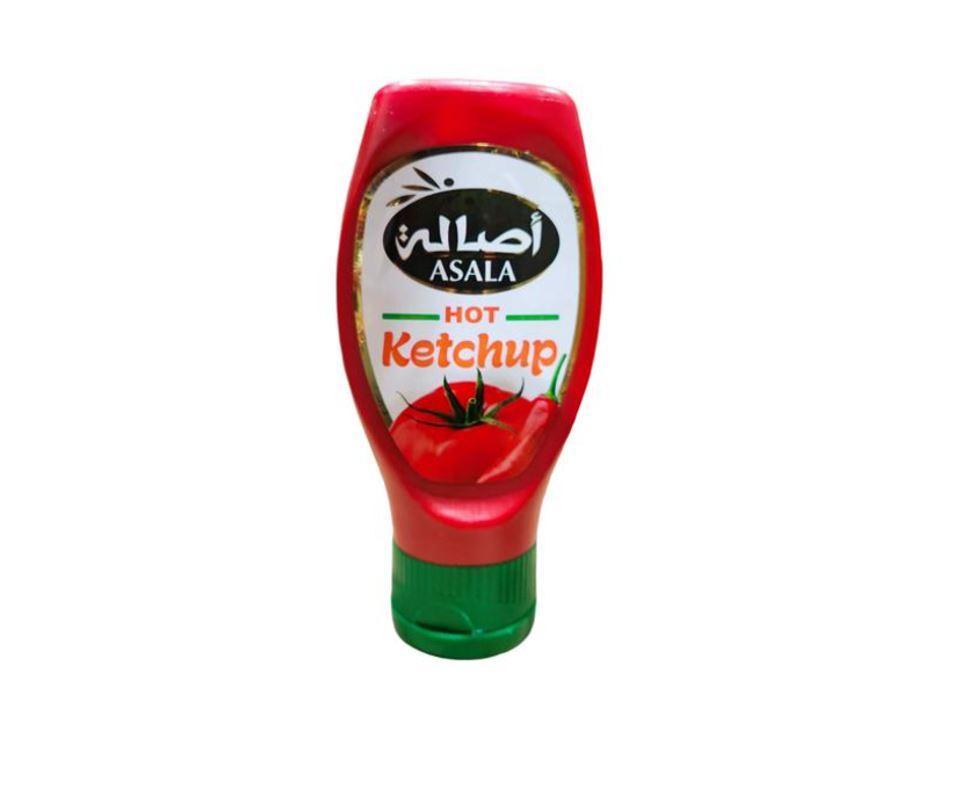 Asala Hot Tomato Ketchup, PET Bottle - 400g