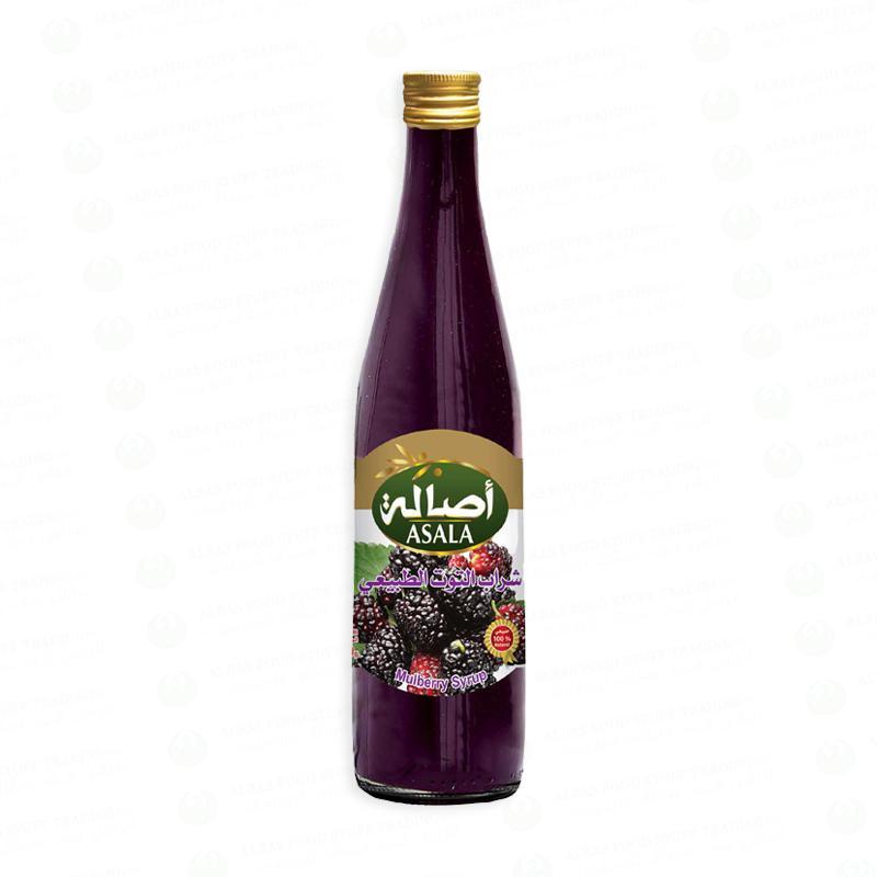 Asala Natural Mulberry Syrup, Glass Bottle - 700g