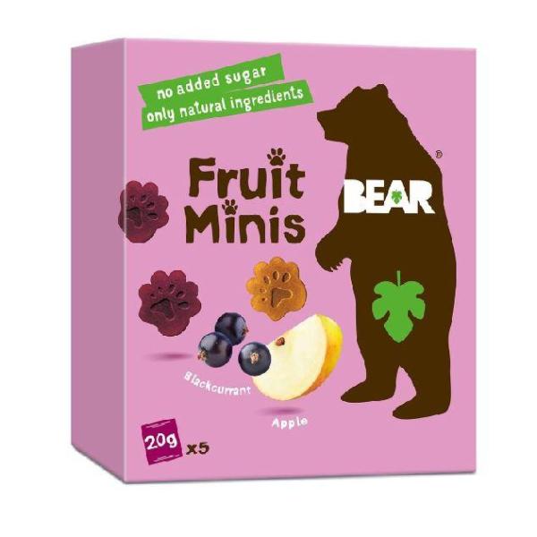 BEAR Fruit Minis Blackcurrant & Apple - 20g (Pack of 5)