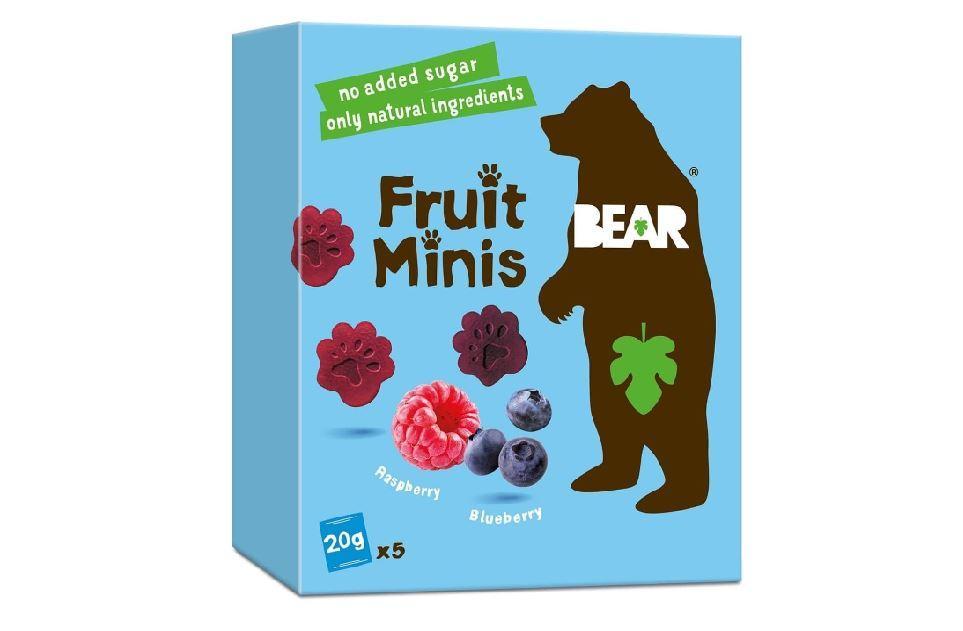 BEAR Fruit Minis Blueberry & Raspberry - 20g (Pack of 5)