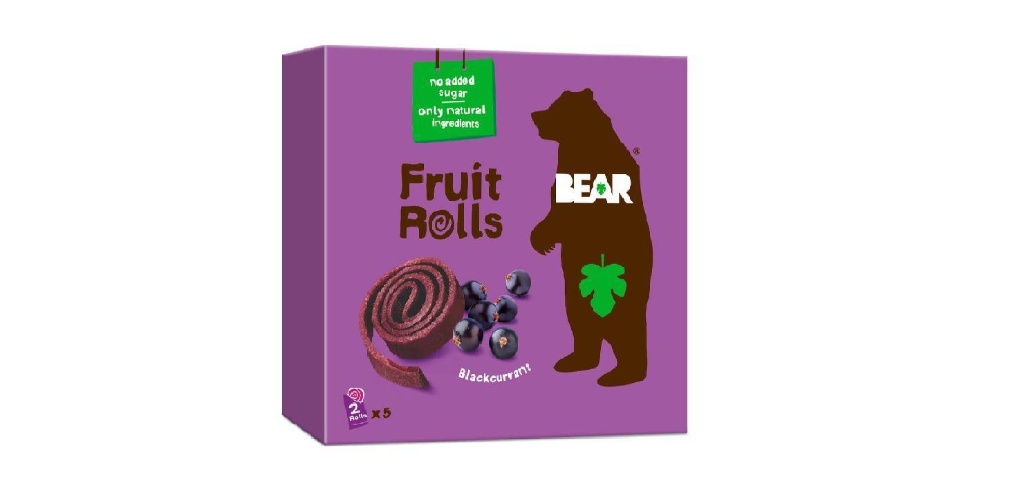 BEAR Fruit Rolls Blackcurrant - 20g (Pack of 5)