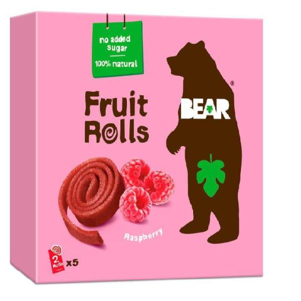 BEAR Fruit Rolls Raspberry - 20g (Pack of 5)