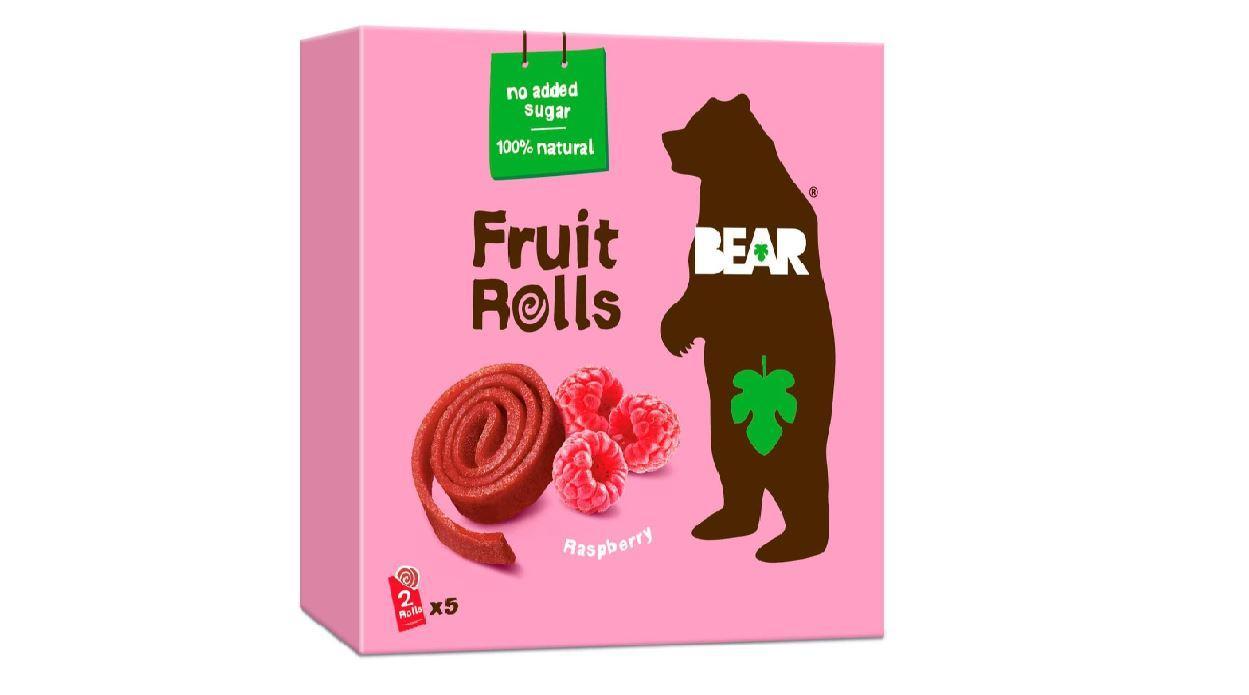 BEAR Fruit Rolls Raspberry - 20g (Pack of 5)