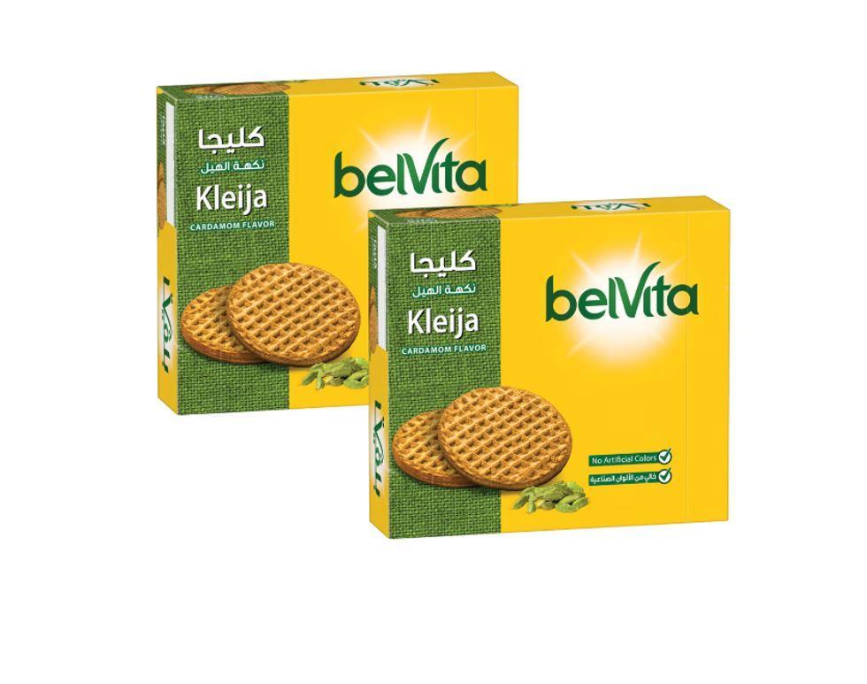 Belvita Kleija Cardamom Biscuit - 56g Special Offer (Pack of 8 x 2)