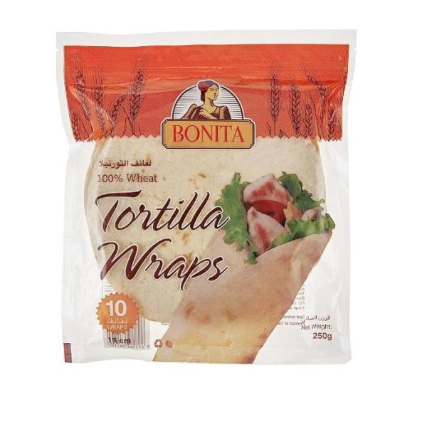 Bonita Wheat Tortilla Wrap, 15 cm - 250g